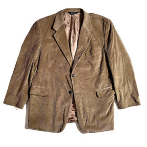 Stafford Tan Corduroy Sport Coat Mens 46R 46 Cotton‎
